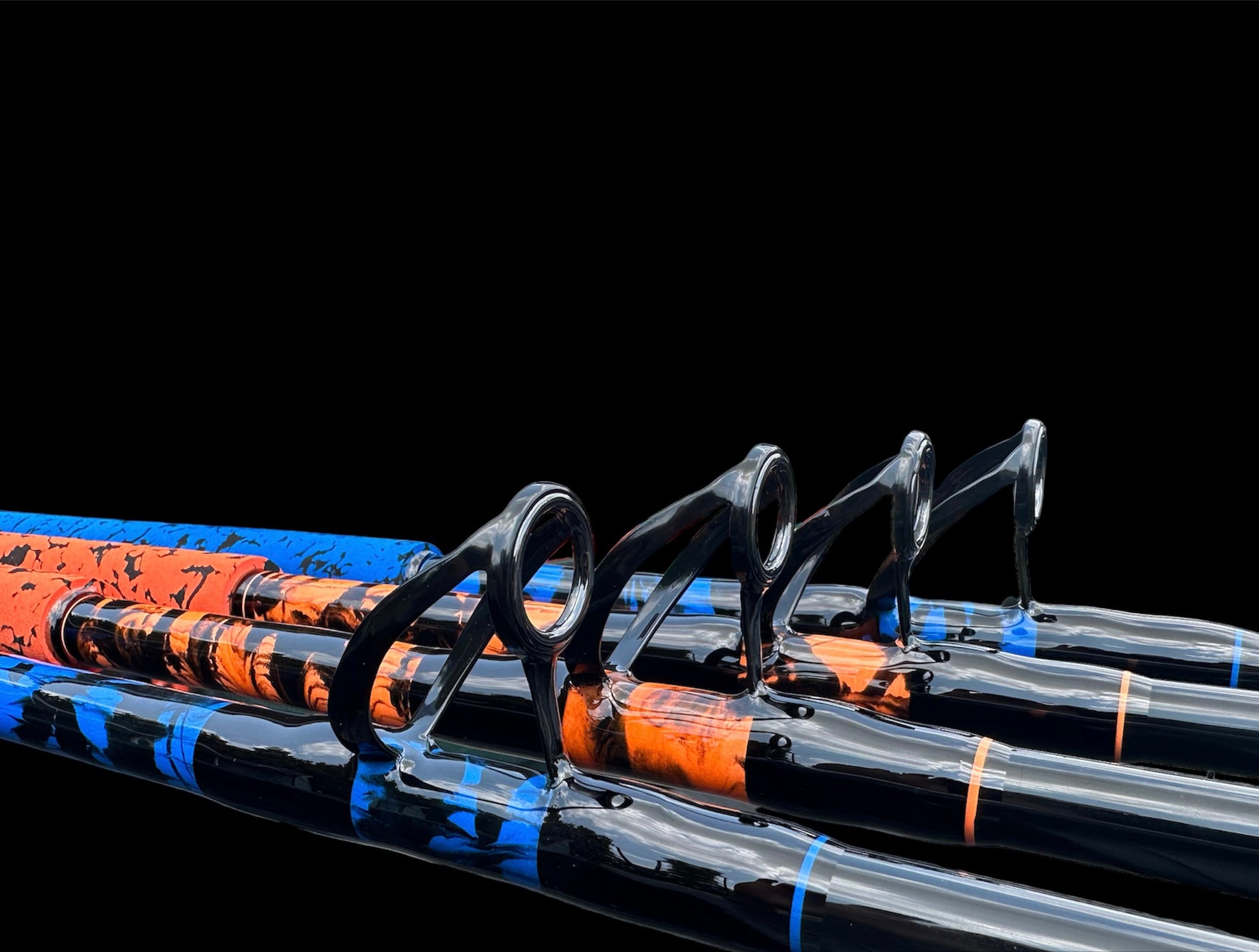 custom surf fishing rods 9' Surf Casting Rod (GLOW Marbling) – Trexler Custom Rods